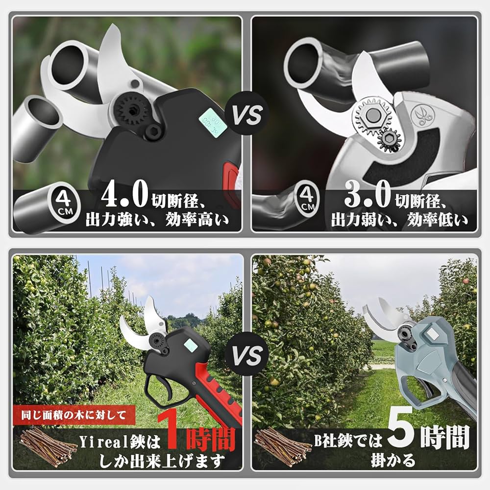 Amazon | 電動剪定バサミ 【山本造園会社監修】剪定バサミ 18V切断径 Amazon | 電動剪定バサミ 【山本造園会社監修】剪定バサミ 18V切断径